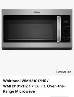 BRAND NEW Whirlpool Stainless Steel Over-The-Range Microwave (WMH31017HS