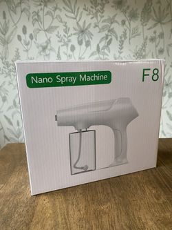 Mist Spray Gun Nano- Spray Bottle Portable Sprayer - Rechargeable Cordless Handheld Steamer Machine with Spray Bottle for Home, Office,