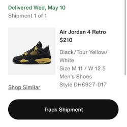 Jordan 4 Lightning Size 11