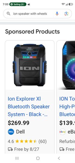 Ion water resistant speaker with wheels!