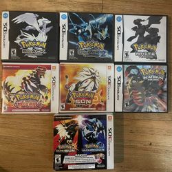 Pokémon DS Games Black 2 Sun And Moon Omega Ruby Platinum Ultra Box