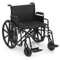 Manual WC- Extra Width 24"x17.5" Seat - FDA Approved ❗️🏁