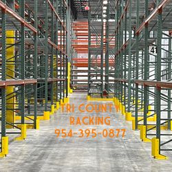 Teardrop Pallet Racks Beams Uprights Wire Decks Forklifts