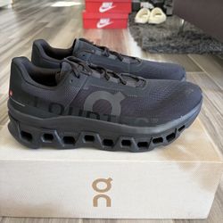 On Men’s Cloud Cloudmonster Running Shoes - All Black - Size 11.5, 12