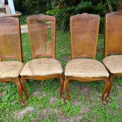 SOME WORK NEEDED CANE CHAIRS 