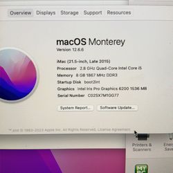 2015 iMac Working No Longer Needed willing to trade