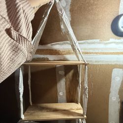 Macrame Wooden Shelf 