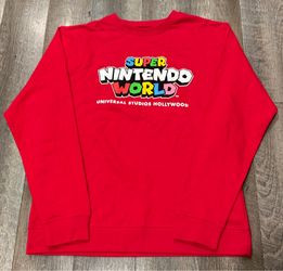 SUPER NINTENDO WORLD UNIVERSAL STUDIOS HOLLYWOOD Crewneck SWEATER size Large