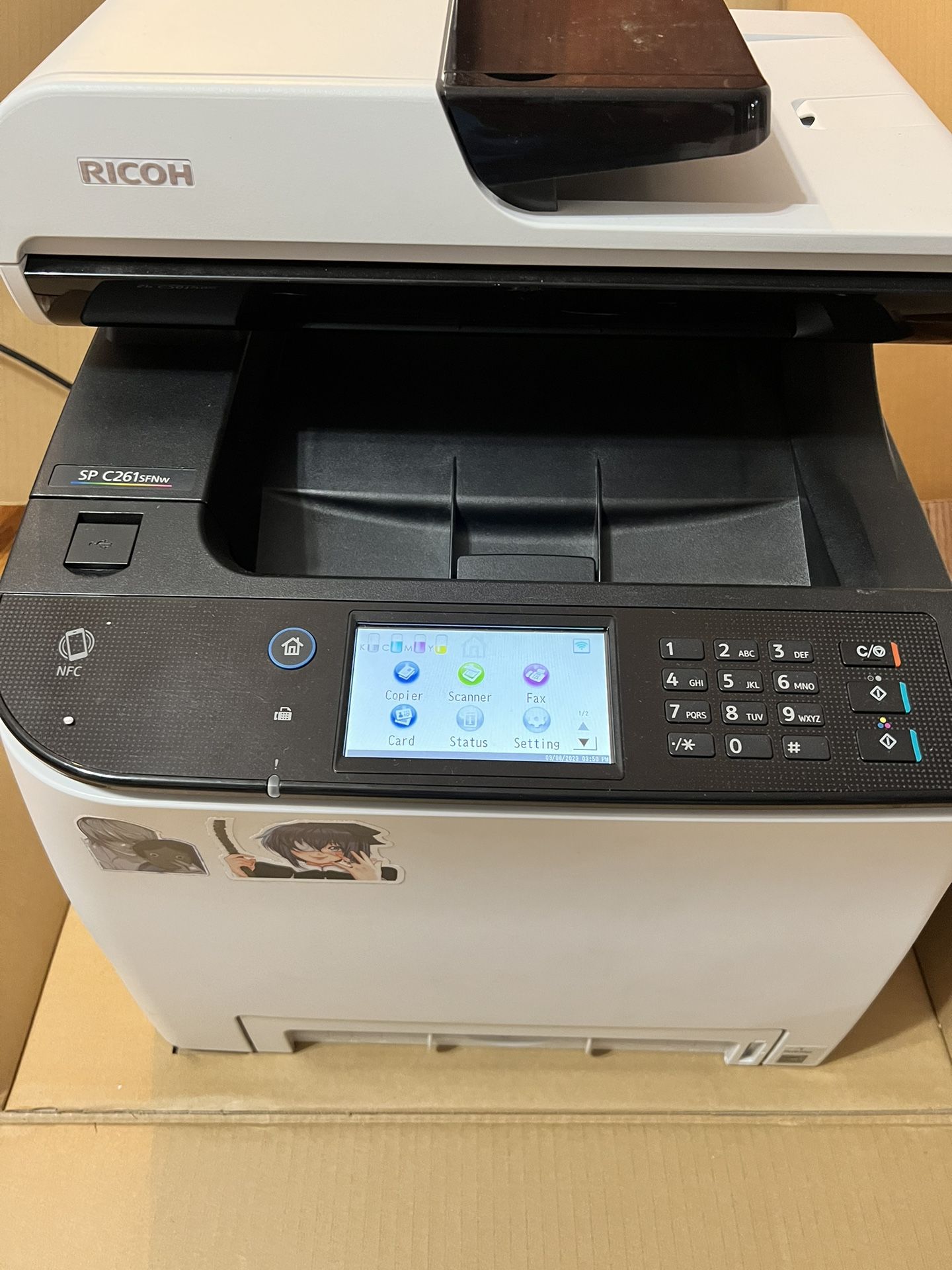 RICOH Multifunction Color Laser Printer Model SP C261SFNw