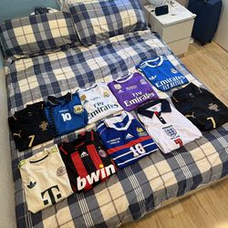 Lot of 10 Current and Retro Soccer/Futbol Jerseys *NEED TO SELL QUICK*