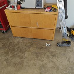 Wooden file cabinet 