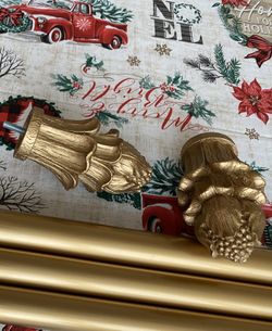Like New Never Used Curtain Rod Gold