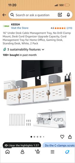 New inbox cable holder organizer for your desk