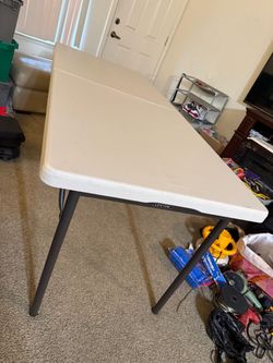 Lifetime 6-Foot Folding Table 72” x 30” – Fold-in-Half