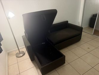 L-Shaped Sleeper Sectional Sofa with Pull-Out Bed & Storage Chaise