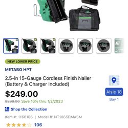 Pistola De Clavos Metabo Nueva 