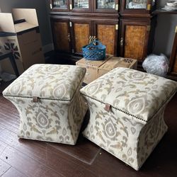 Courbre Ottoman pair 