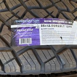 35x12.50R22LT Tires Predator New Mutant X-AT