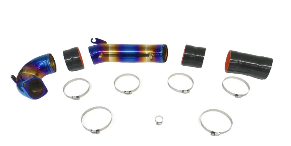 PLM Turbo Inlet Pipe Kit Stainless Burnt Blue - 2023+ FL5 Civic Type R