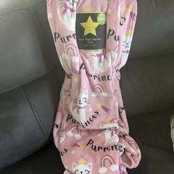 TWIN SIZE Cat Lover Pink Blanket