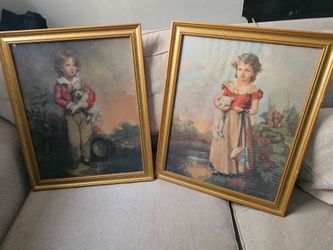 Jane Freeman vintage frame girl and boy