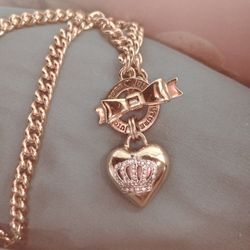 Juicy Couture Heart Gold Necklace 
