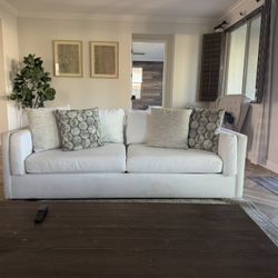 New White Sofa Set 