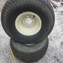 ((READ AD))((set Of TWO))((TWO 20X10X8 Rear 4LUG ZEROTURN wheels)) Zeroturn Mower 