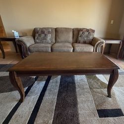 2 Couch, Coffee Table, 2 End Tables , 1 Chair 