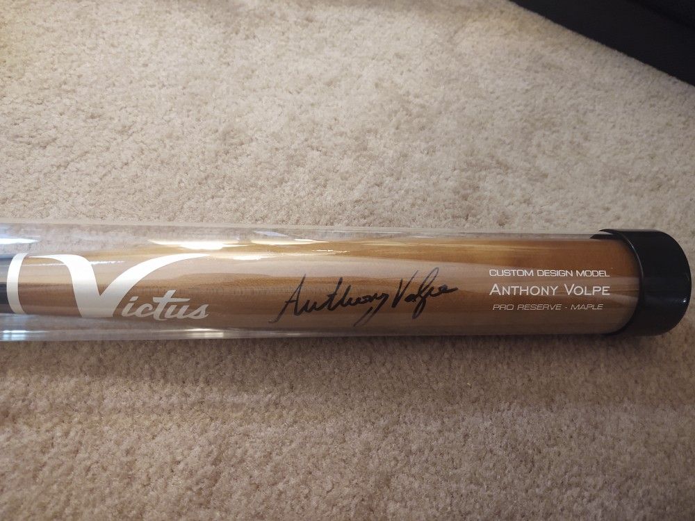 Anthony Volpe Signed Baseball Bat