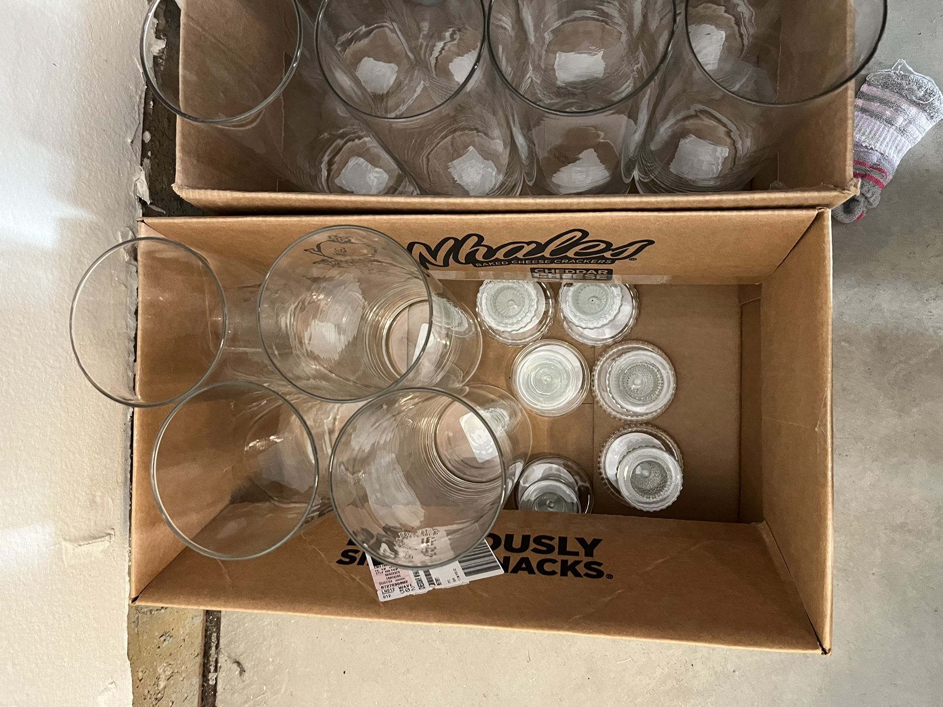 Tall Glass Vases & Glass Candle Holders