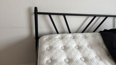 King size bed with bed frame