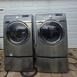Washer And Dryer Set with storage