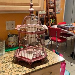 Antique  birdcage,  unusual  Victorian