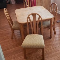 Solid Oak Chairs (6 total) - FREE
