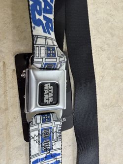 Buckle Down STARWARS Belt R2-D2 Fabric Seatbelt Metal Buckle NEW!!