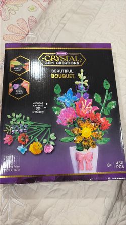 Rose art crystal gem creations beautiful bouquet 450 piece