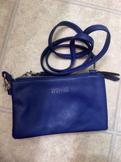 Blue Kenneth Cole crossbody purse