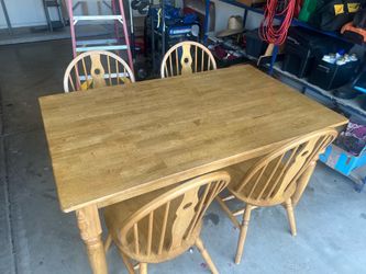 Dining table and chairs