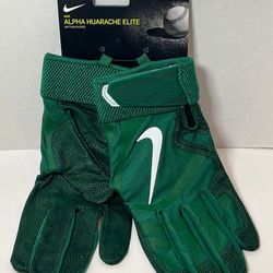 Nike Alpha Huarache Elite Baseball Batting Gloves Green Mens Size 2XL CV0696 336 New