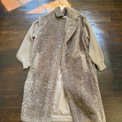 Maje faux fur coat
