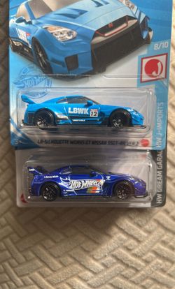 HOTWHEELS LIBERTY WALK LB-SILHOUETTE WORKS GT NISSAN 35 GT-RR VER.2 / LOT OF 2 SHIPPING ONLY 📦📦📦