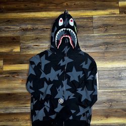 A BATHING APE BAPESTA ZIP UP HOODIE