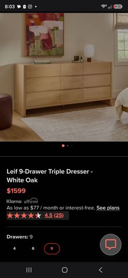 Leif 9 drawer dresser by Article