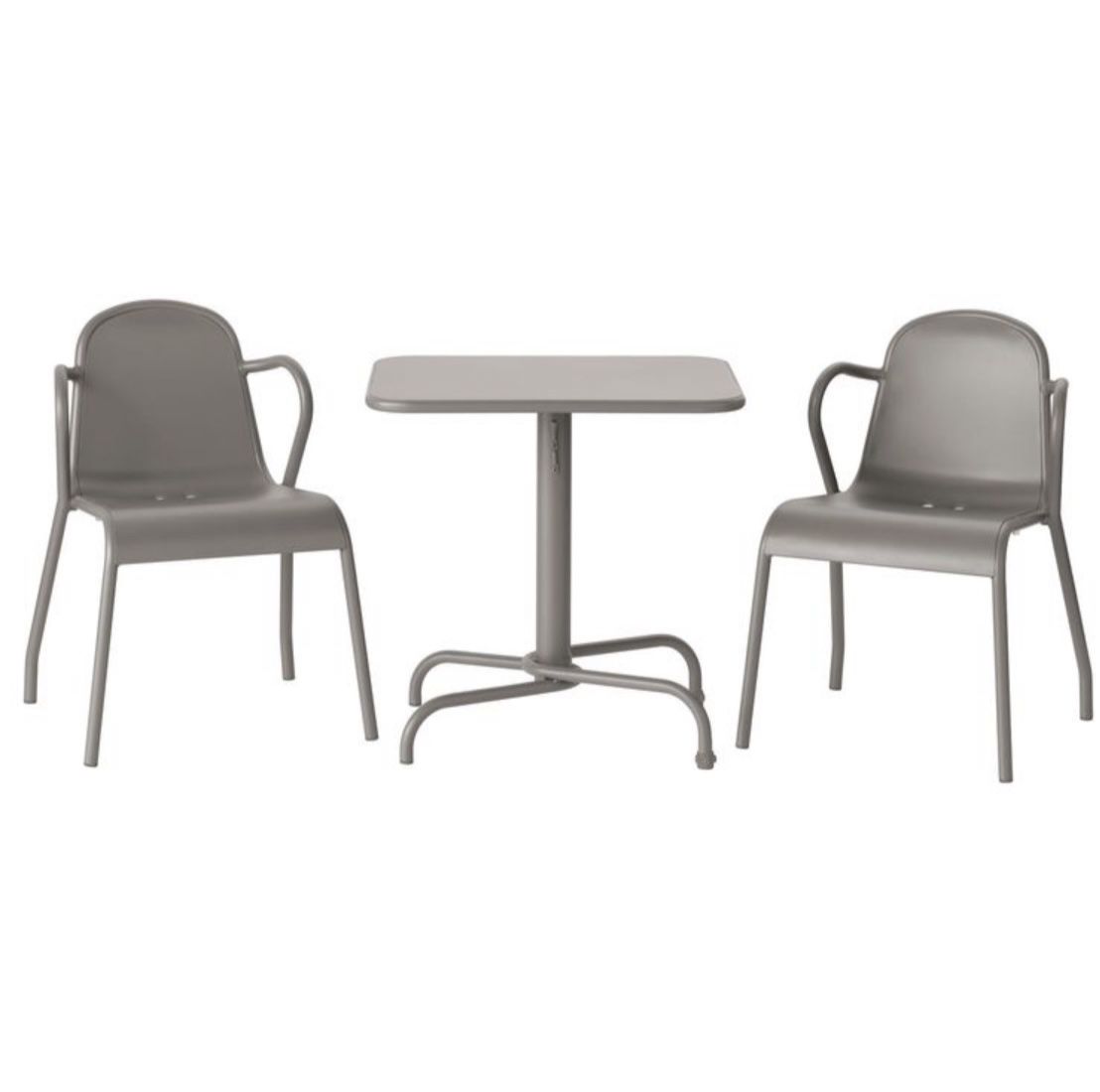 VINTAGE IKEA TUNHOLMEN METAL BISTRO SET TABLE AND 2 CHAIRS ***RARE FIND*** UNIQUE OUTDOOR PATIO PORCH FURNITURE SET