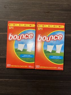 2X Bounce Dryer Sheets Laundry Fabric Softener, Outdoor Fresh 120 Ct
