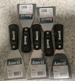 Anvil 3” Stiff Carbon Steel Paint Scrapers