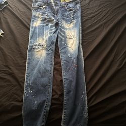Blue Distressed Jeans