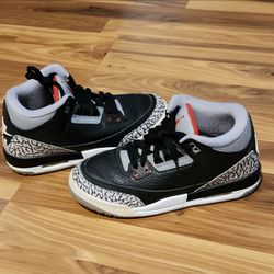 Size 5.5 youth Jordan cement 3 used no box or best offer