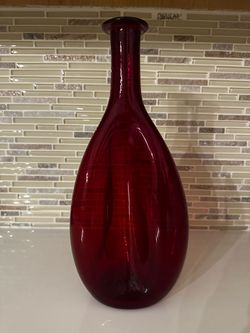 Antique Red Bottle